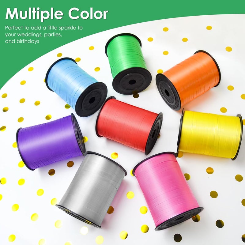 VISPAD Dark Green Curling Ribbon - 500 Yard, Curly, Thin 3/16" Gift Ribbon for Wrapping, Balloons & Floristry - Image 5